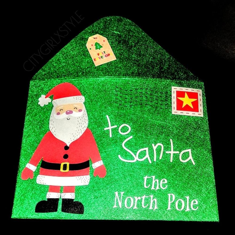 New! Santa Claus North Pole handmade envelope